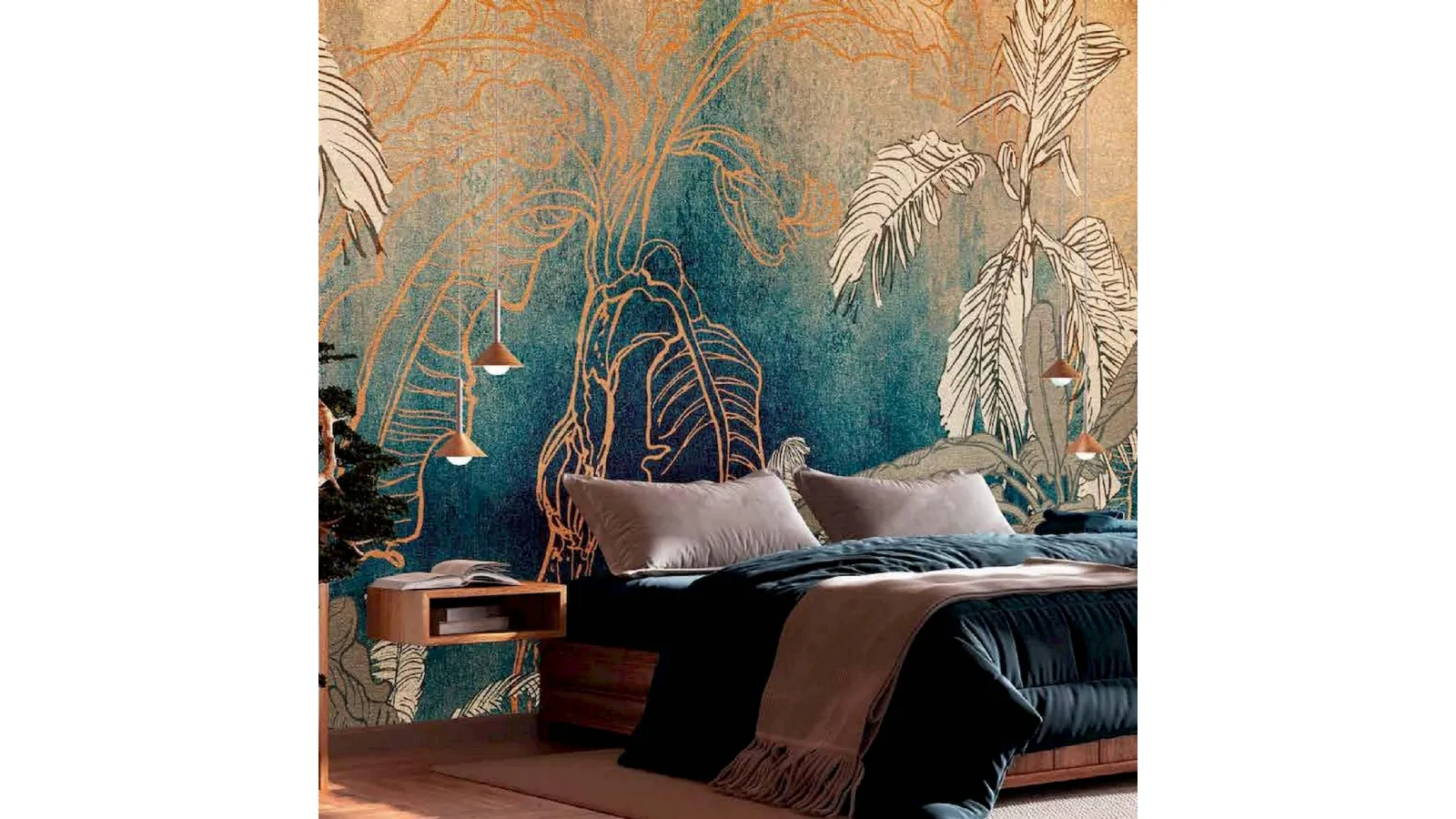 Carta da parati Gold Jungle di Pintdecor