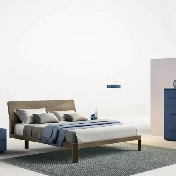 Letto Apollo S02 in impiallacciato Rovere Tabacco di Moretti Compact Giorno Notte