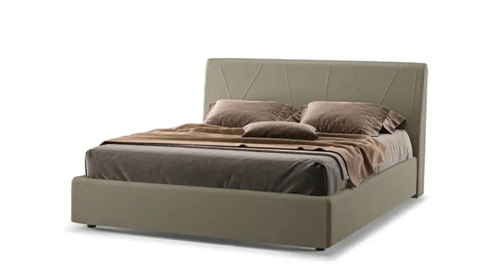 Letto con testiera Lotus di Moretti Compact Giorno Notte